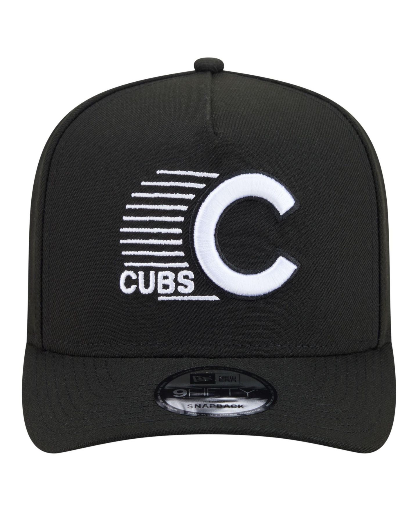 Мужская кепка New Era Black Chicago Cubs Motion A-Frame 9FIFTY Snapback Hat — фото 2