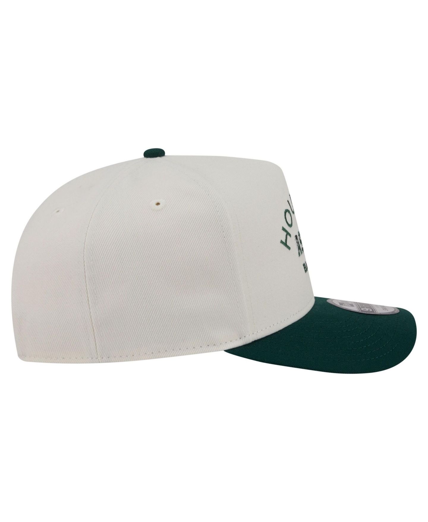 Мужская кепка New Era Cream/Dark Green Houston Astros Chrome A-Frame 9FIFTY Snapback Hat — фото 6