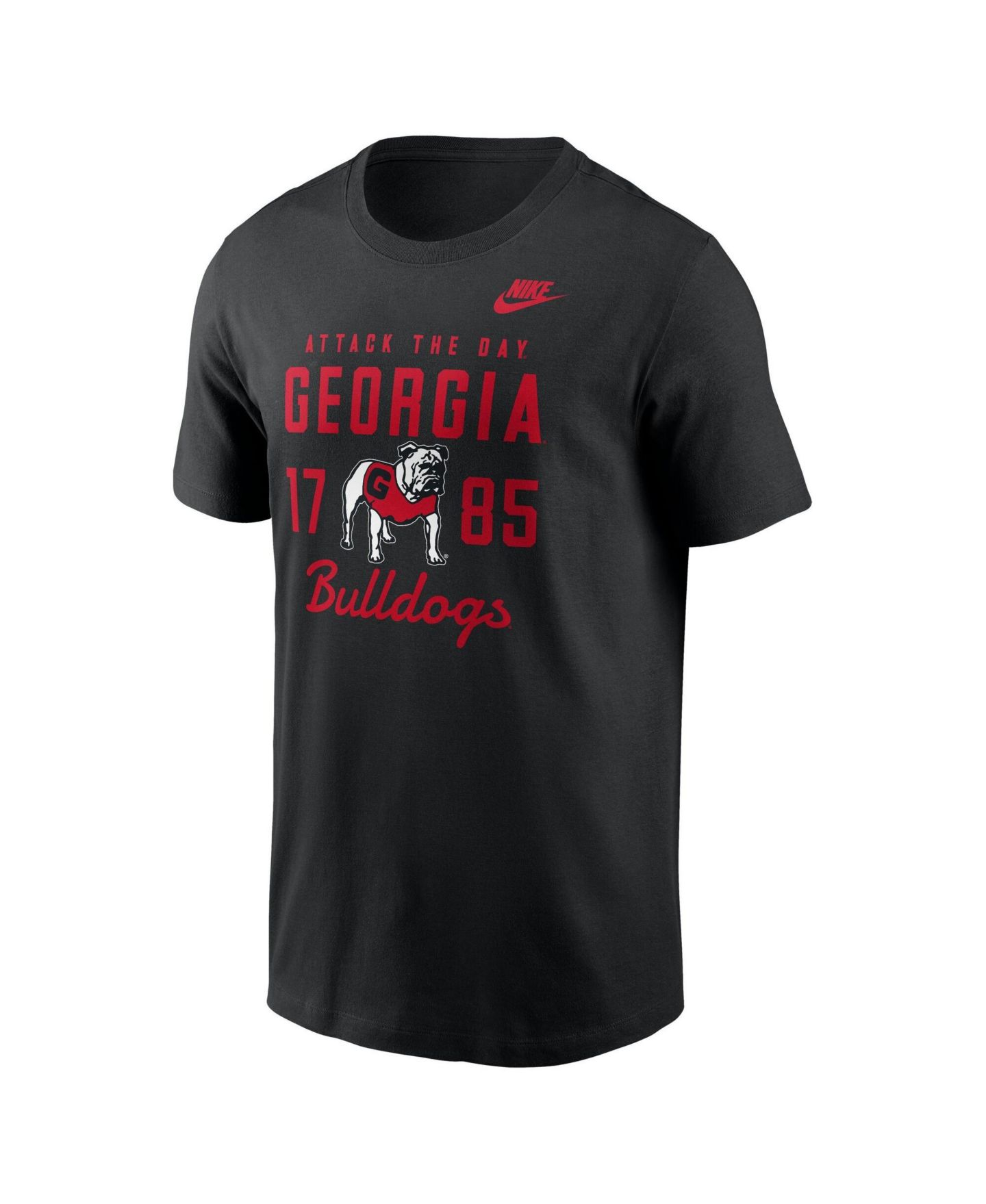 Мужская футболка Nike Black Georgia Bulldogs Legacy Stacked Established — фото 2