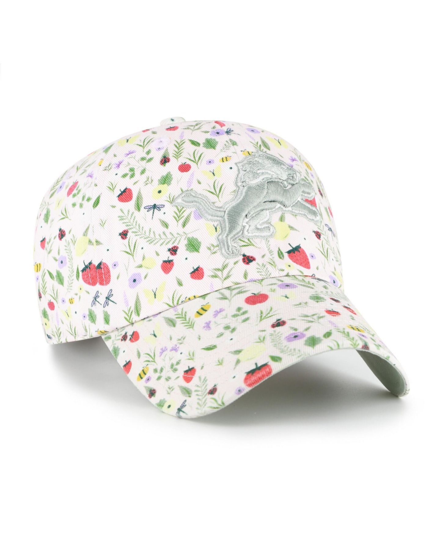 Кепка '47 Brand Light Pink Detroit Lions Posey Clean Up Adjustable Hat для девочек — фото 2