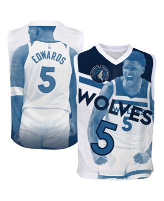 Big Boys and Girls Anthony Edwards Blue Minnesota Timberwolves Hometown Fashion Jersey