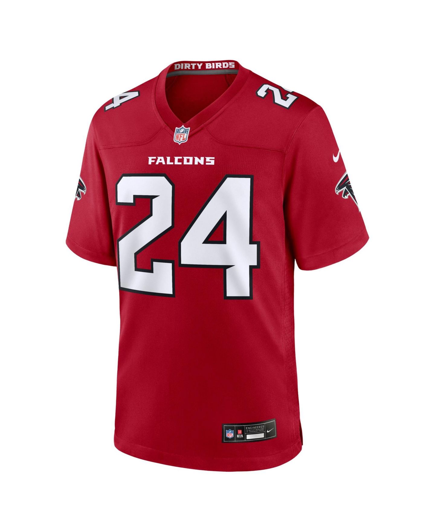 Мужской топ Nike A.J. Terrell Red Atlanta Falcons Game Jersey — фото 6