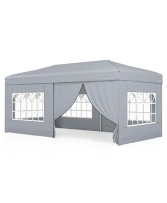 10 x 20 Foot Pop-Up Canopy Tent with 6 Sidewalls