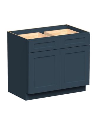 39" Wide Standard Base Cabinet, Ready to Assemble Kitchen Cabinet with Solid Wood Frame, Soft-Close Slides and Hinges