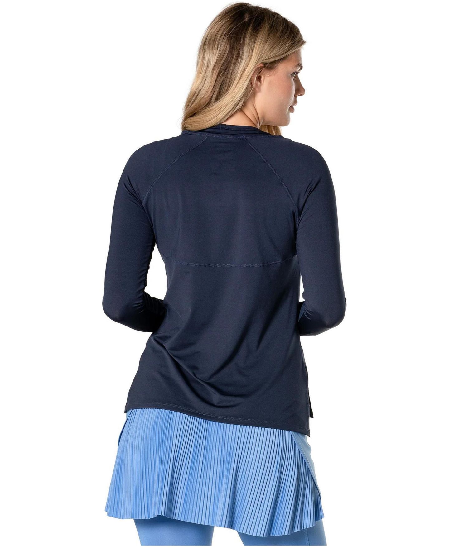 Женский топ Lucky In Love High Low Breezy Long Sleeve, цвет: Тёмно-синий — фото 3