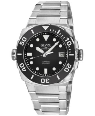 Men's Swiss Made Fortuna Swiss Automatic Silver Stainless Steel Bracelet Watch