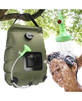 Solar Shower Bag 5 Gallon 20L Portable Solar Heated Camping Outdoor Shower Kit With Hose And Adjustable Flow Head