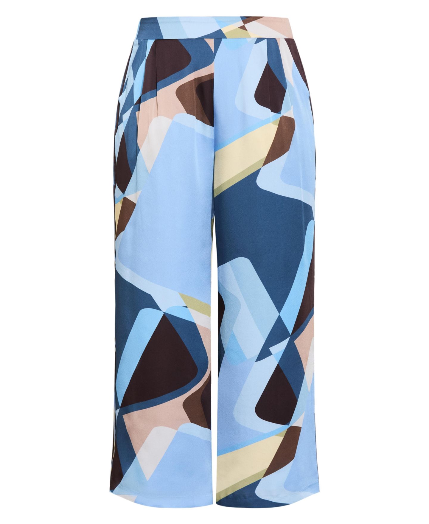 Женские брюки CITY CHIC Plus Size Amaya Abstract Print Wide Leg Pant, цвет: Синий — фото 4