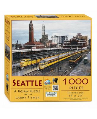 Seattle Interlocking 1000-Piece Jigsaw Puzzle, Ages 15+