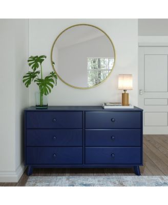 Solid Wood Classic 6-Drawer Solid Wood Dresser, Storage Dresser for Bedroom, Chest of Drawers