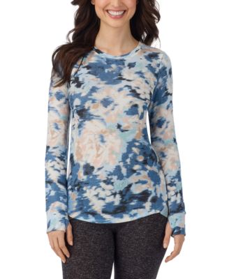 Women's SoftKnit Crewneck Sweater-Knit Long-Sleeve Top