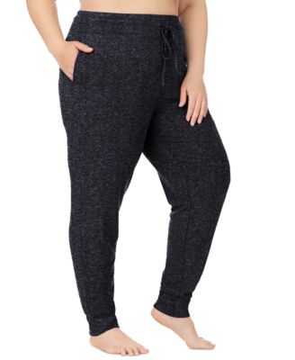 Plus Size SoftKnit Jogger Sweater-Knit Drawcord Waistband Pants