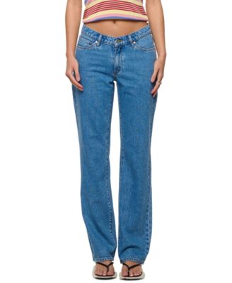 Juniors' 99 Straight Rae Low-Rise Denim Jeans