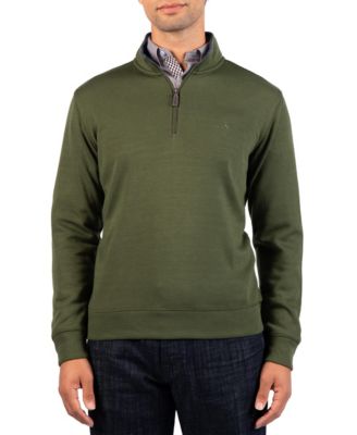 Men's French Rib Quarter Zip Sweater