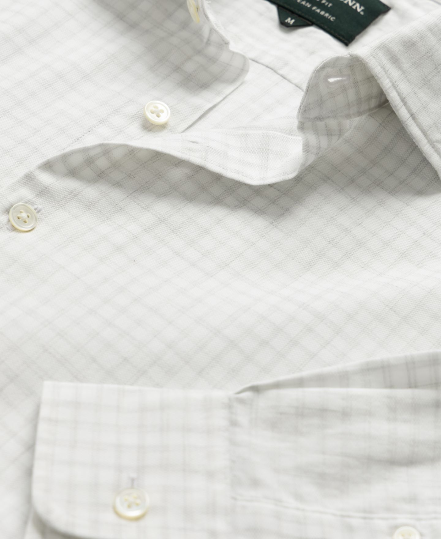 Мужская рубашка Rodd & Gunn Mt. Stafford Slim Fit Cotton, цвет: Фарфоровый — фото 5