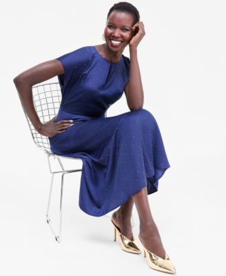 I.N.C. International Concepts Women's Blue A Line Dresses