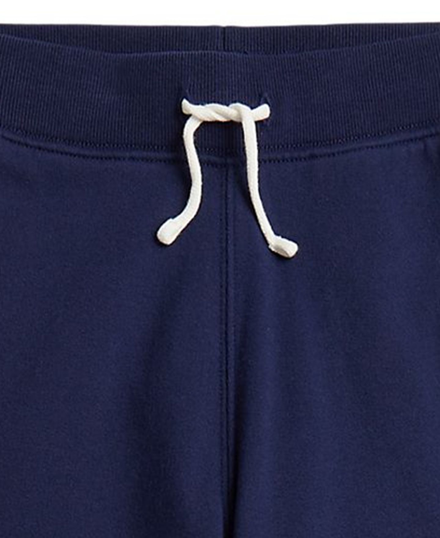 Брюки Polo Ralph Lauren Fleece Wide-Leg Sweatpants для девочек, цвет: Меланжевый белый / Тёмно-синий — фото 5