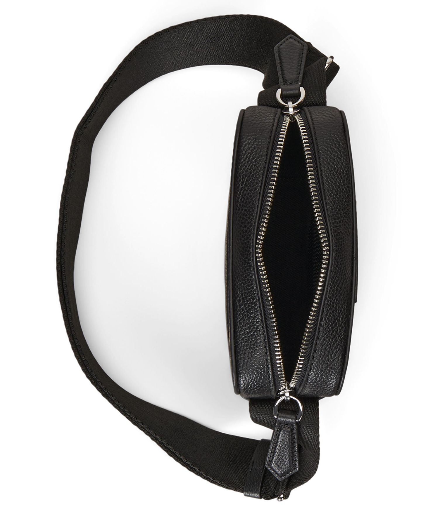 Мужская сумка Polo Ralph Lauren Pebbled Leather Crossbody, цвет: Чёрный — фото 4