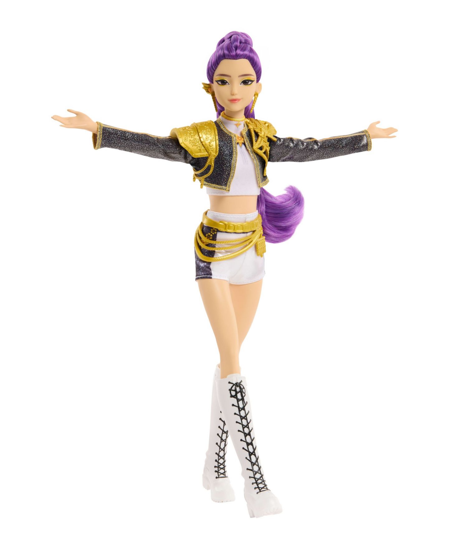Детская кукла KPop Demon Hunters Rumi Golden 12.75" Singing Fashion Doll with 5 Posable Joints, Ages 4+ — фото 5