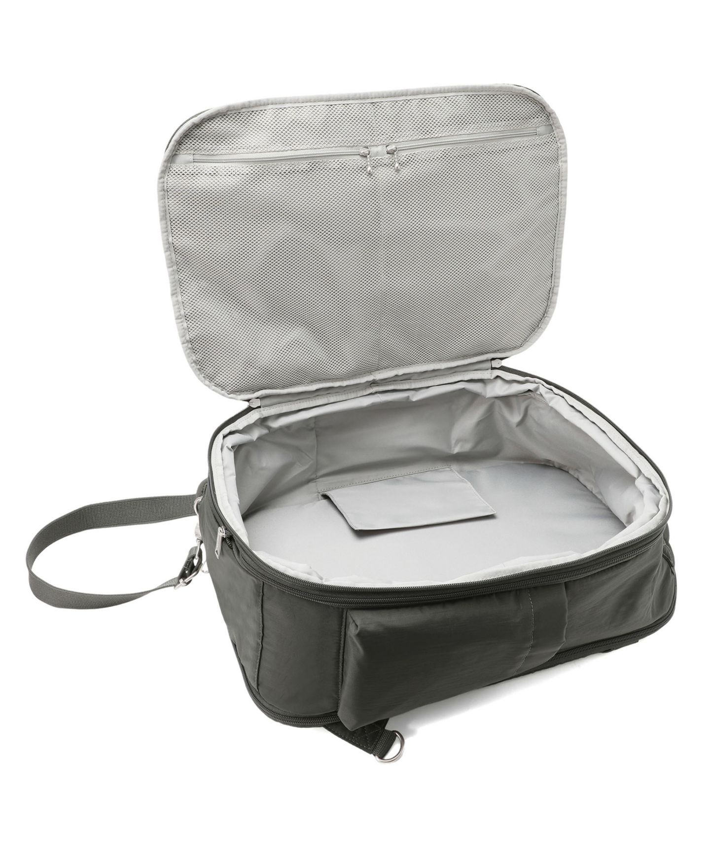 Рюкзак Baggallini Securtex Classic Anti-Theft Convertible Travel Small Messenger, цвет: Угольный — фото 4