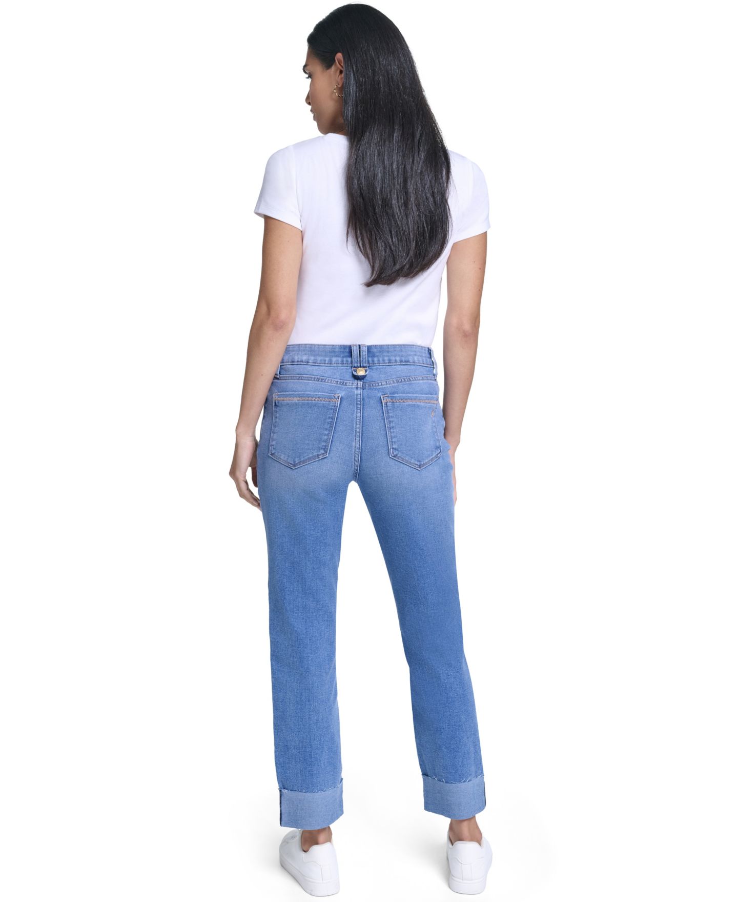 Женские джинсы Nautica Straight-Leg Cuffed-Ankle, цвет: Варёный, вариант 1 — фото 6