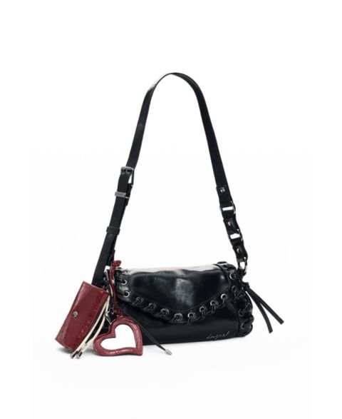 Женская сумка Desigual Small eyelet, цвет: Чёрный