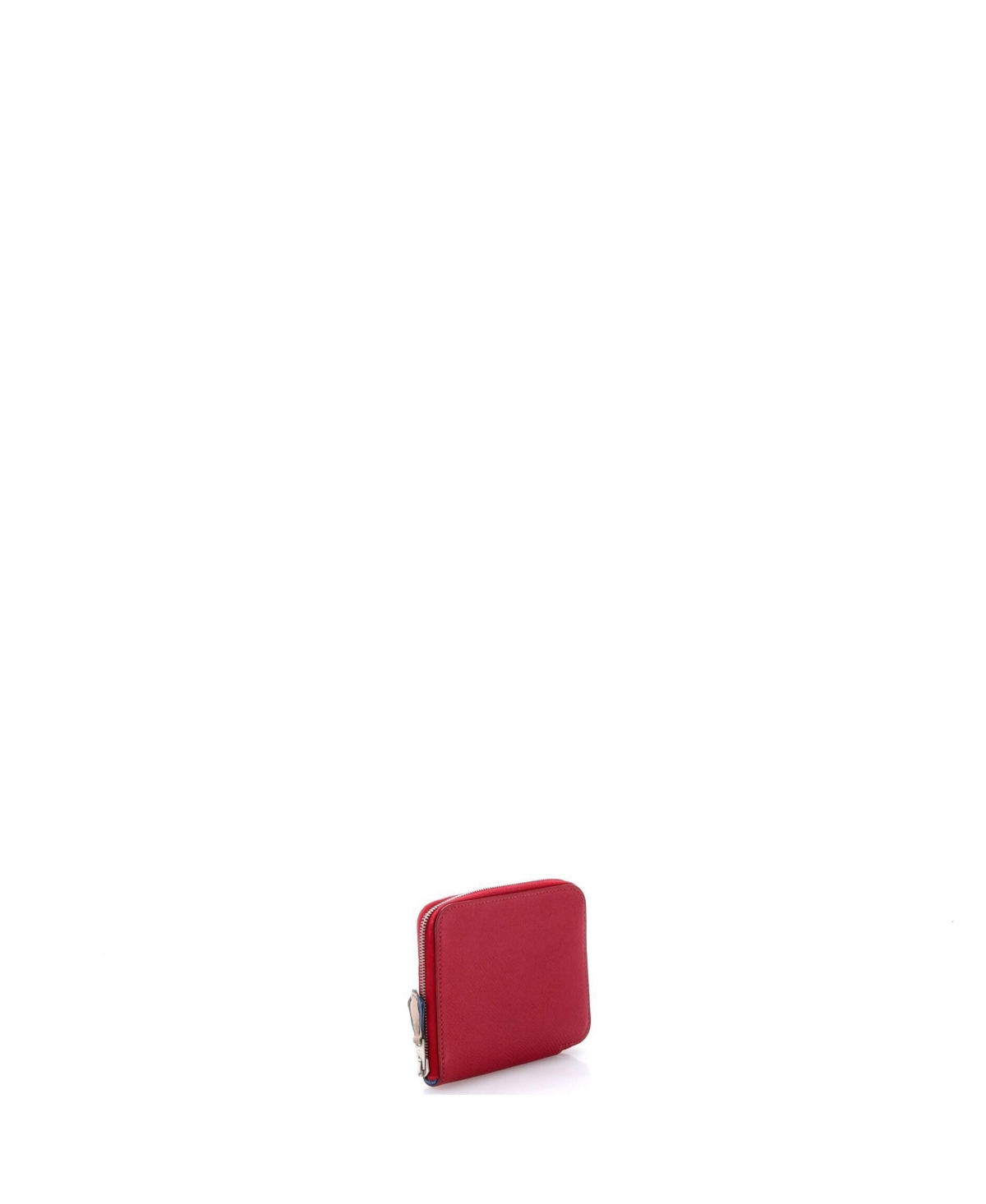Pre-Owned Hermes Compact Azap Zip Around Wallet Silk'in Epsom