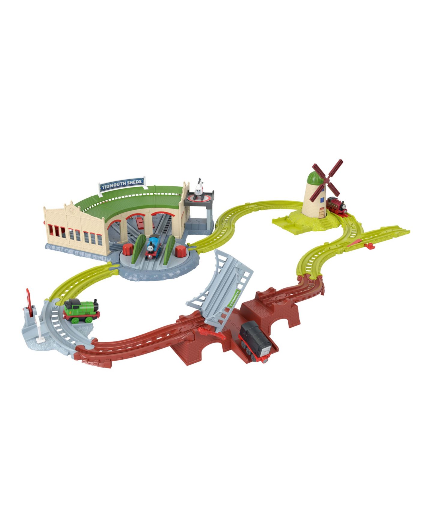 Игровой набор Thomas & Friends Explorin' с поездом и депо Tidmouth Sheds, каталка — фото 2