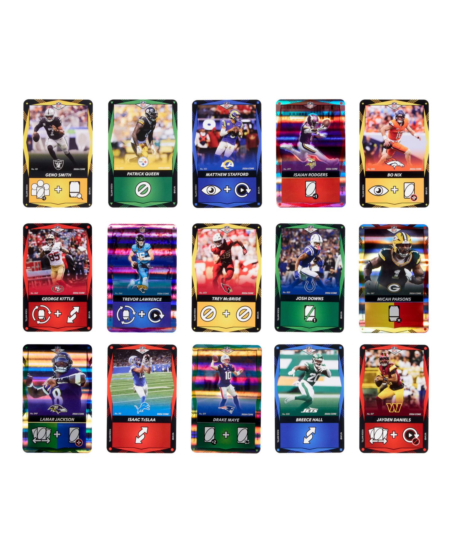 Детские карточные игры Mattel UNO Elite NFL Card Game 2025 Core Edition Starter Set — фото 5