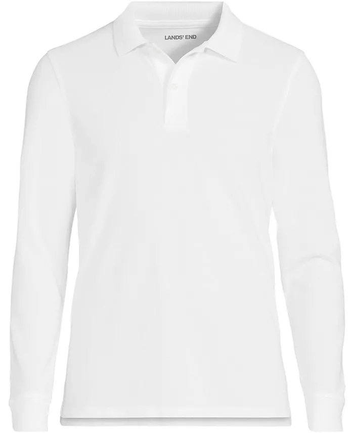 Men's Long Sleeve Mesh Polo Shirt - thumbnail 3