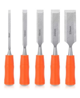 Wood Chisel Set Steel Hammer End 5pieces