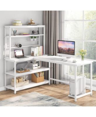 55" Computer Desk with Wireless Charging