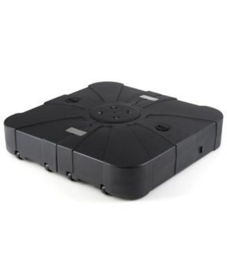 Square Cantilever Umbrella Base Water and Sand Fillable with Metal Cross Base