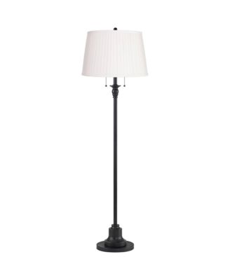 360 Lighting Dyna 58" High Pleated Shade 2-Light Floor Lamp