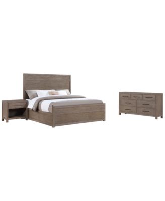 Adler 3-Piece Queen Modern Bedroom Set (Bed, Dresser & Nightstand)
