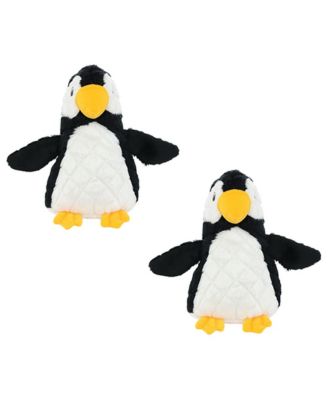 Arctic Penguin 2 Pack, Durable Plush Squeaky Dog Toy