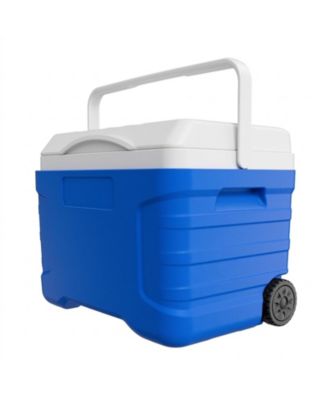 21QT Portable Rolling Hard Cooler with Wheels Leak-Resistant 48 Hour Ice Retention for Camping