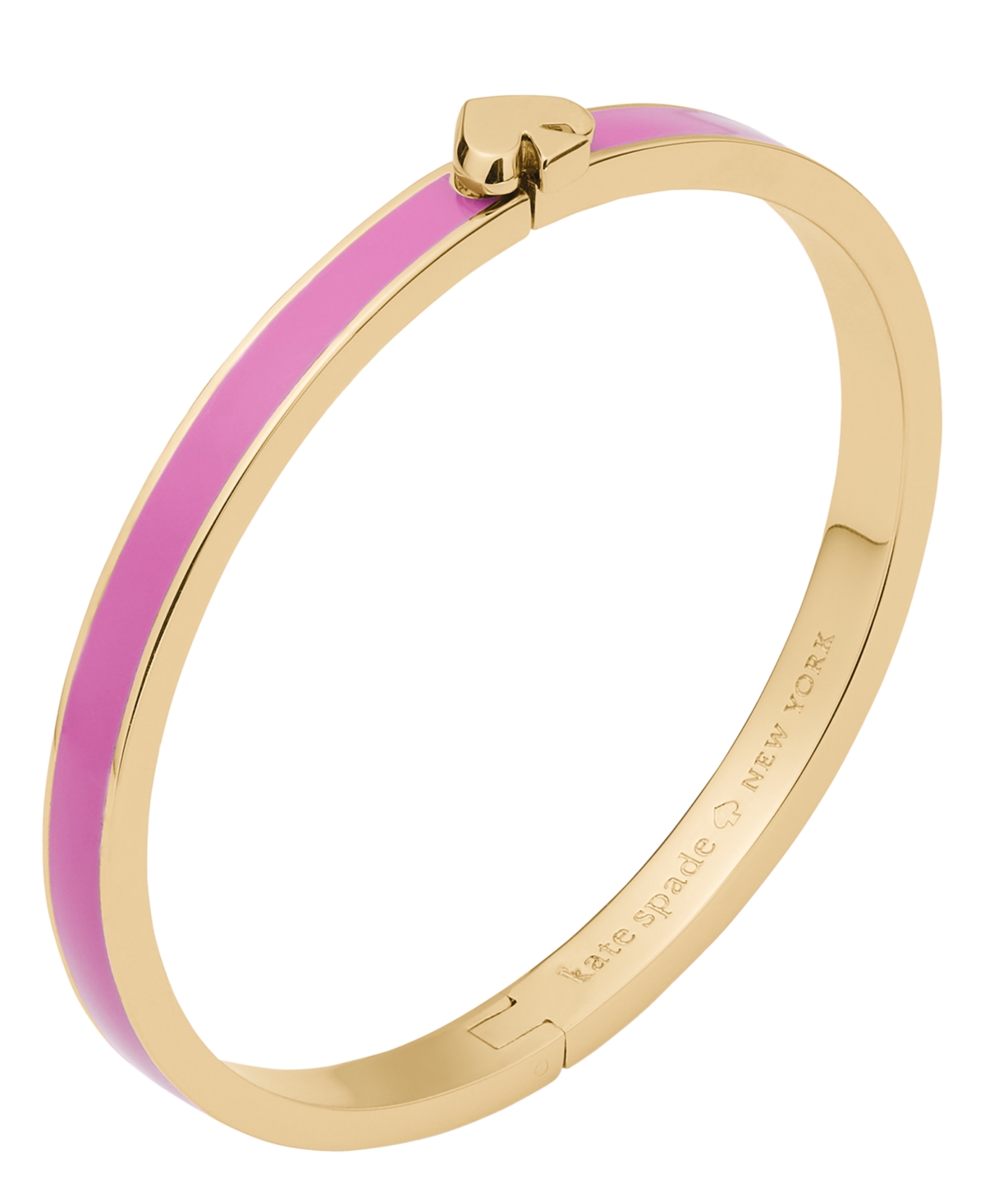 kate spade new york Silver Plated Thin Enamel Bangle Bracelet