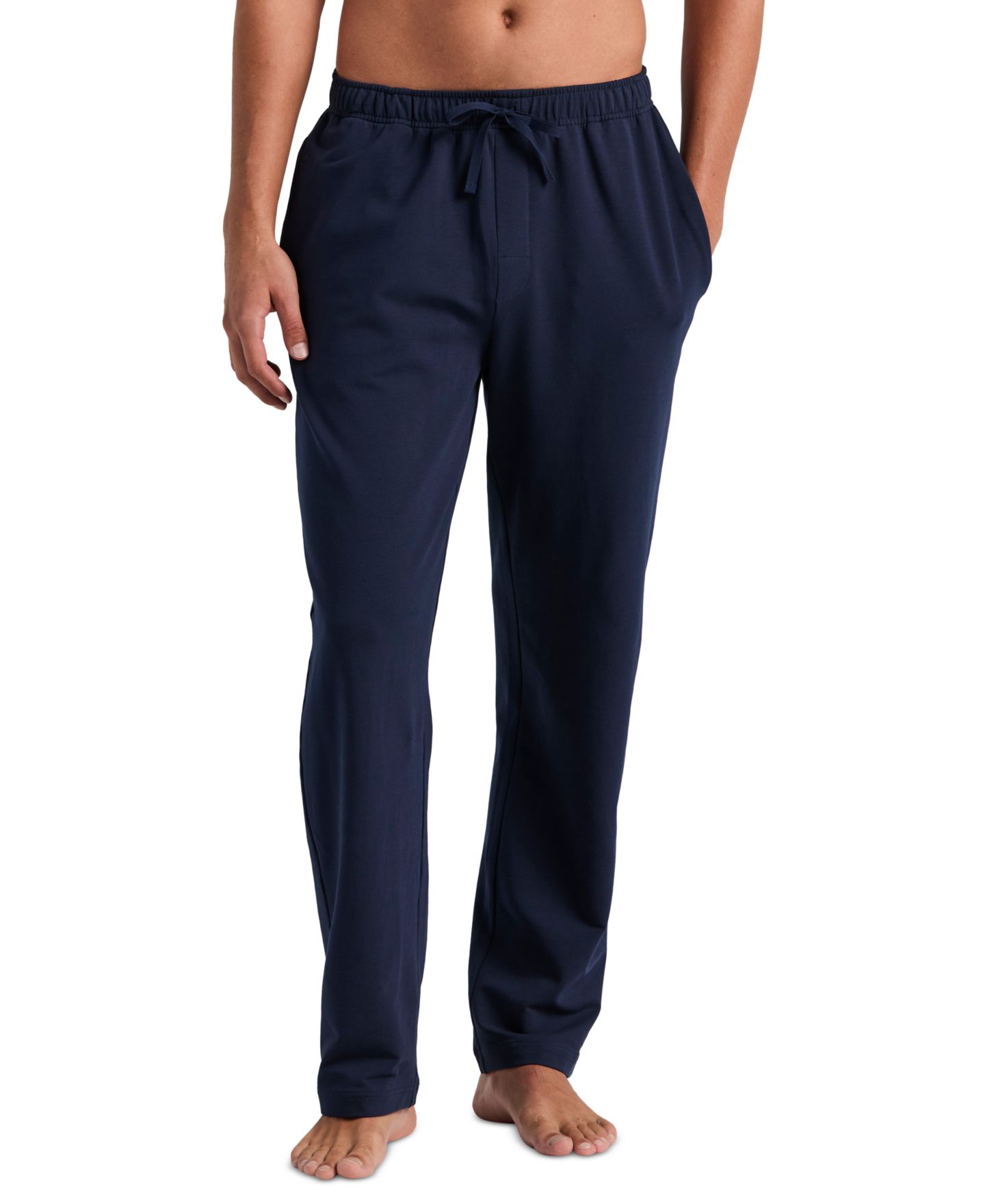 Пижамные брюки Drawstring для мужчин, махра — Perry Ellis Portfolio, цвет: Тёмно-синий — фото 1
