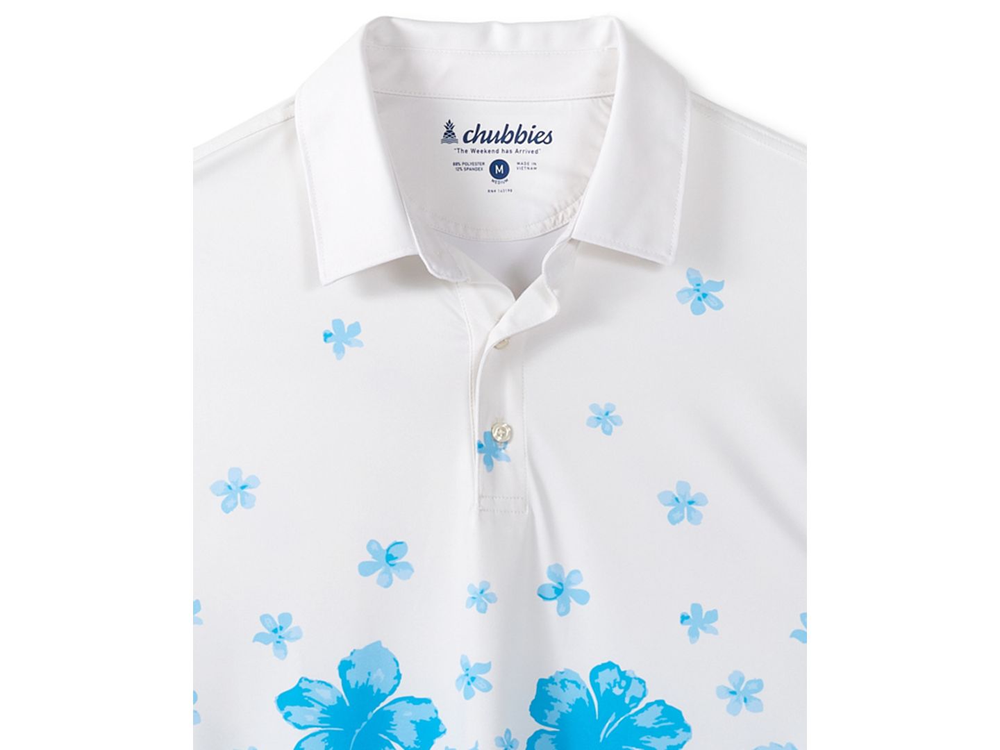 Мужское поло Chubbies Tablewear Regular-Fit Polo Shirt, цвет: Молочный белый — фото 3