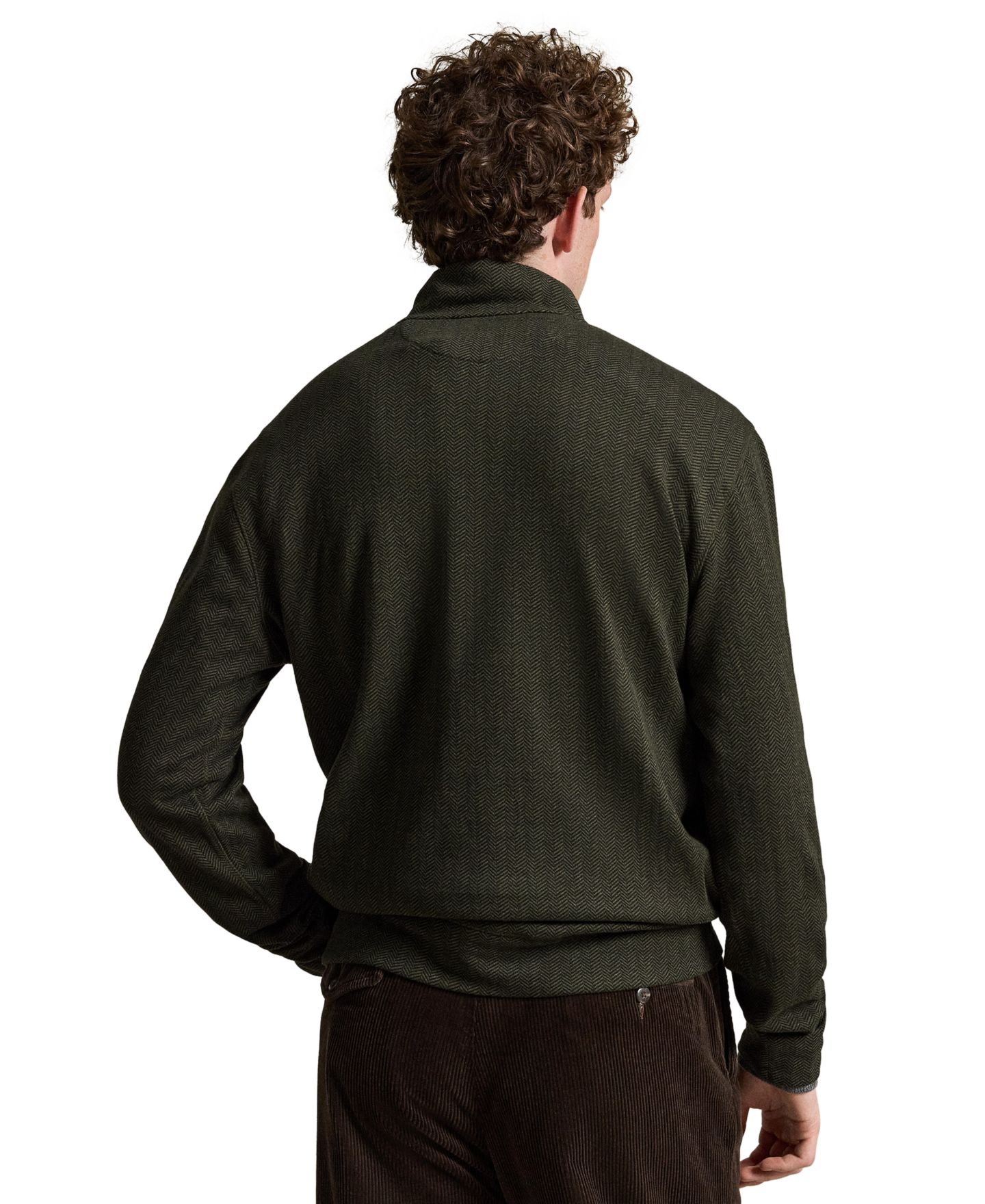 Мужской свитер Polo Ralph Lauren Luxury Classic-Fit, цвет: Меланжевый / Чёрный — фото 5