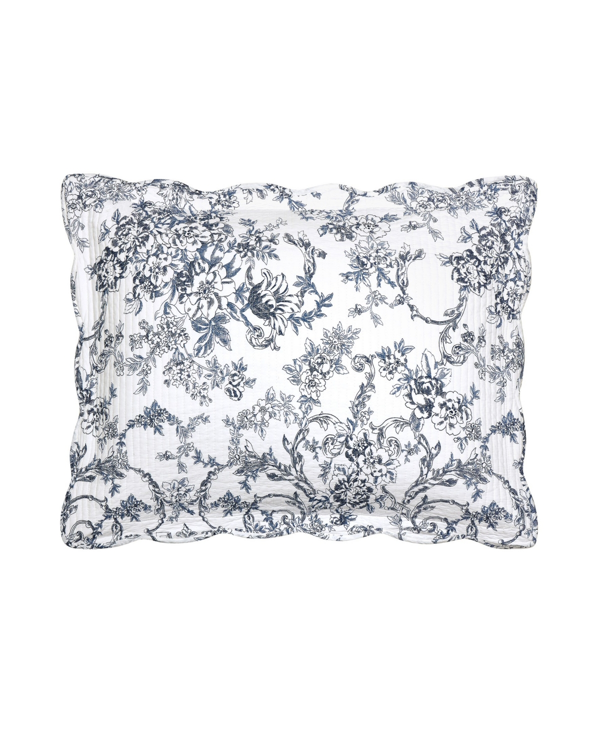Modern Heirloom Garden Toile Reversible 3-Piece Quilt Set