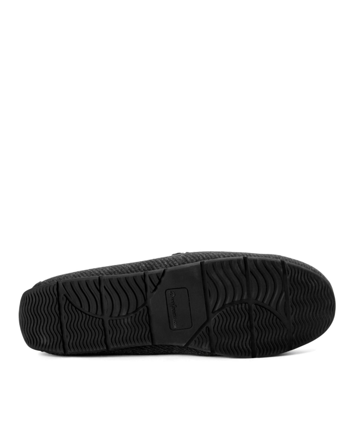 Мужские тапочки Dearfoams Perkins Moccasin Slippers, цвет: Чёрный — фото 5