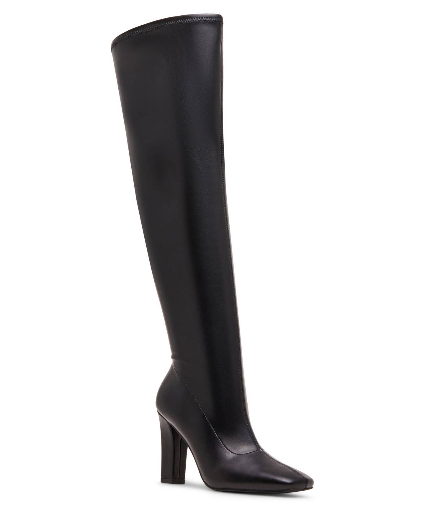 Женские ботинки Madden Girl Camilla Square Toe Over-the-Knee Dress Boots, цвет: Чёрный — фото 1