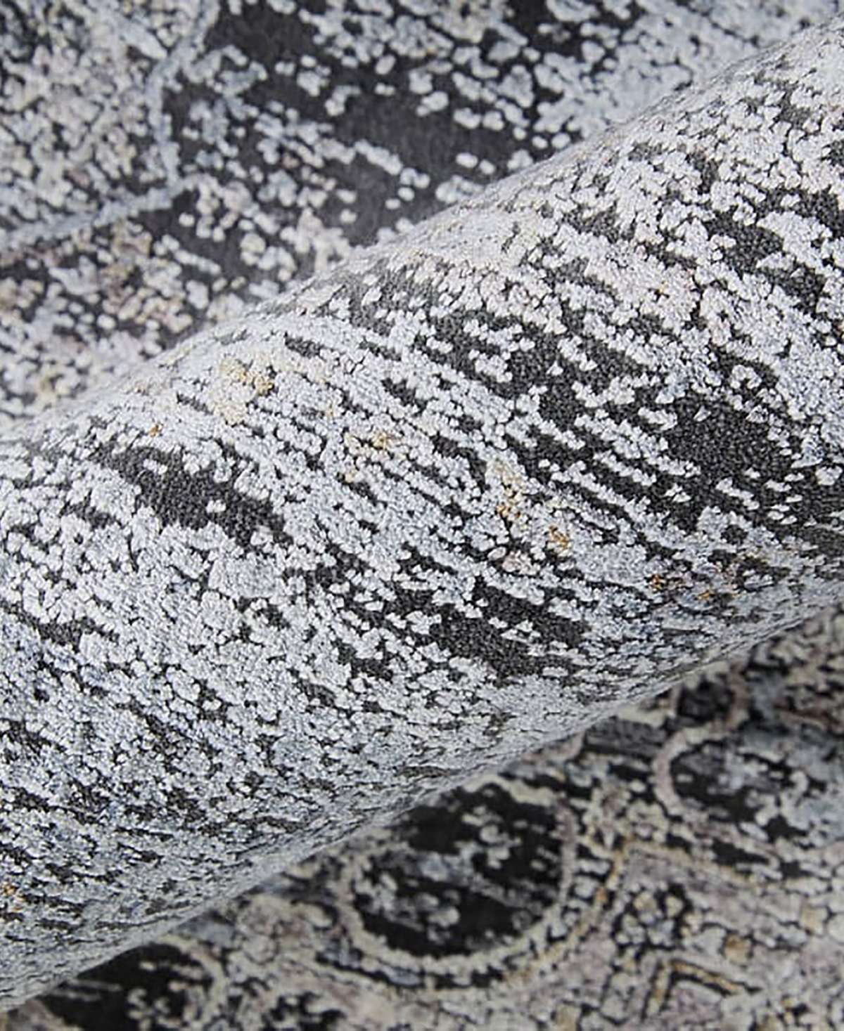 Feizy Sarrant R3963 Charcoal 5' x 7'2" Area Rug
