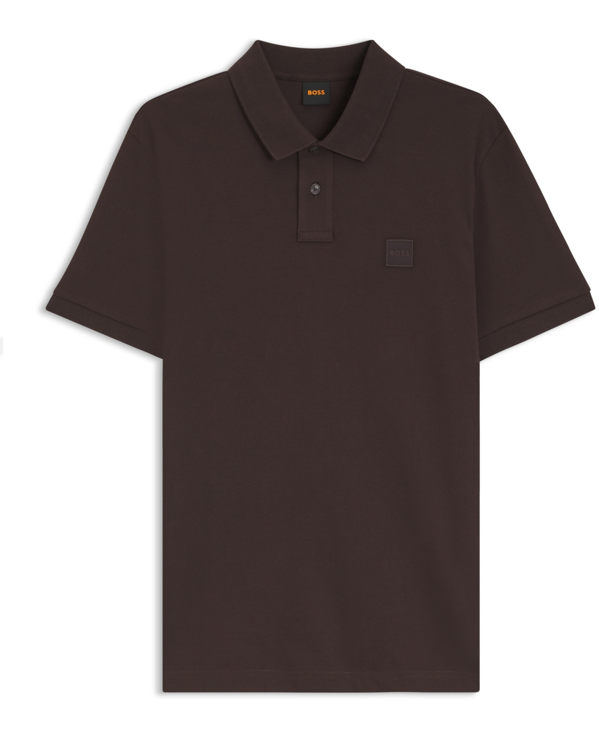 Boss by Hugo Men's Slim-Fit Stretch-Cotton Logo Patch Polo Shirt