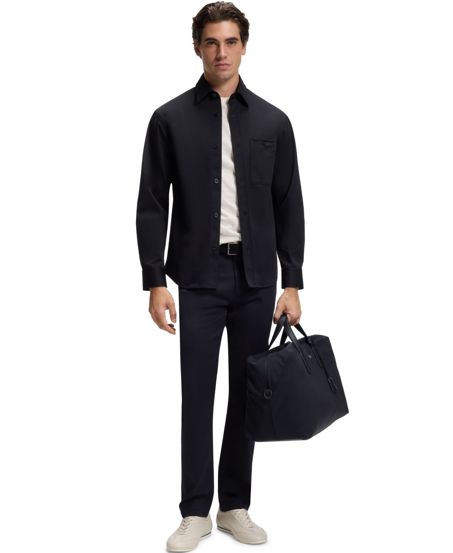 Мужские джинсы Hugo Boss BOSS by x Aston Martin Slim-Fit, цвет: Чёрный — фото 4