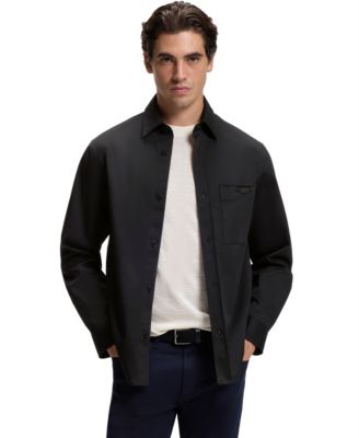 x Aston Martin Men's Cotton-Blend Relaxed-Fit Overshirt