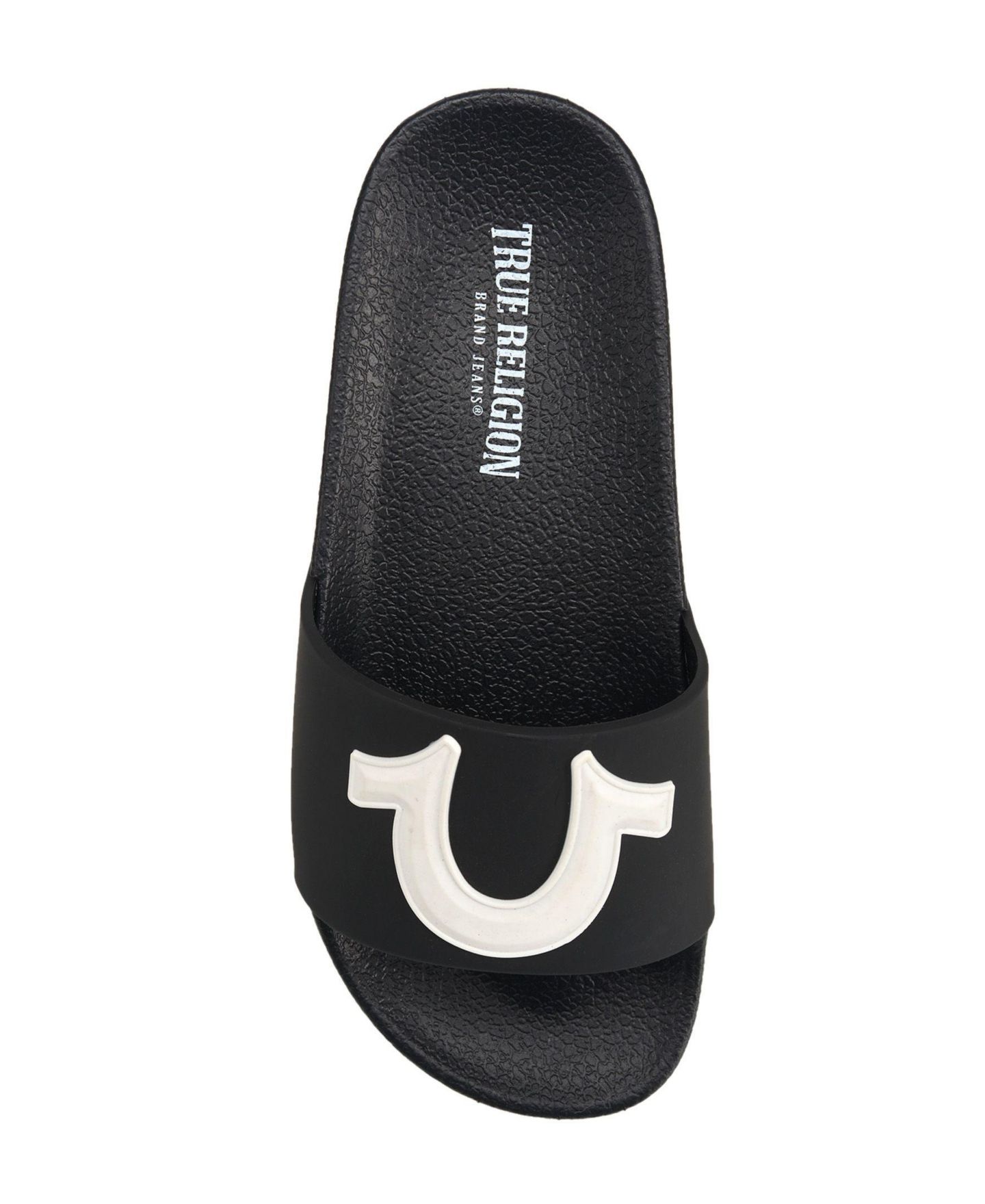 Сандалии True Religion 112 Horseshoe Logo Slide для мальчиков, цвет: Чёрный — фото 5