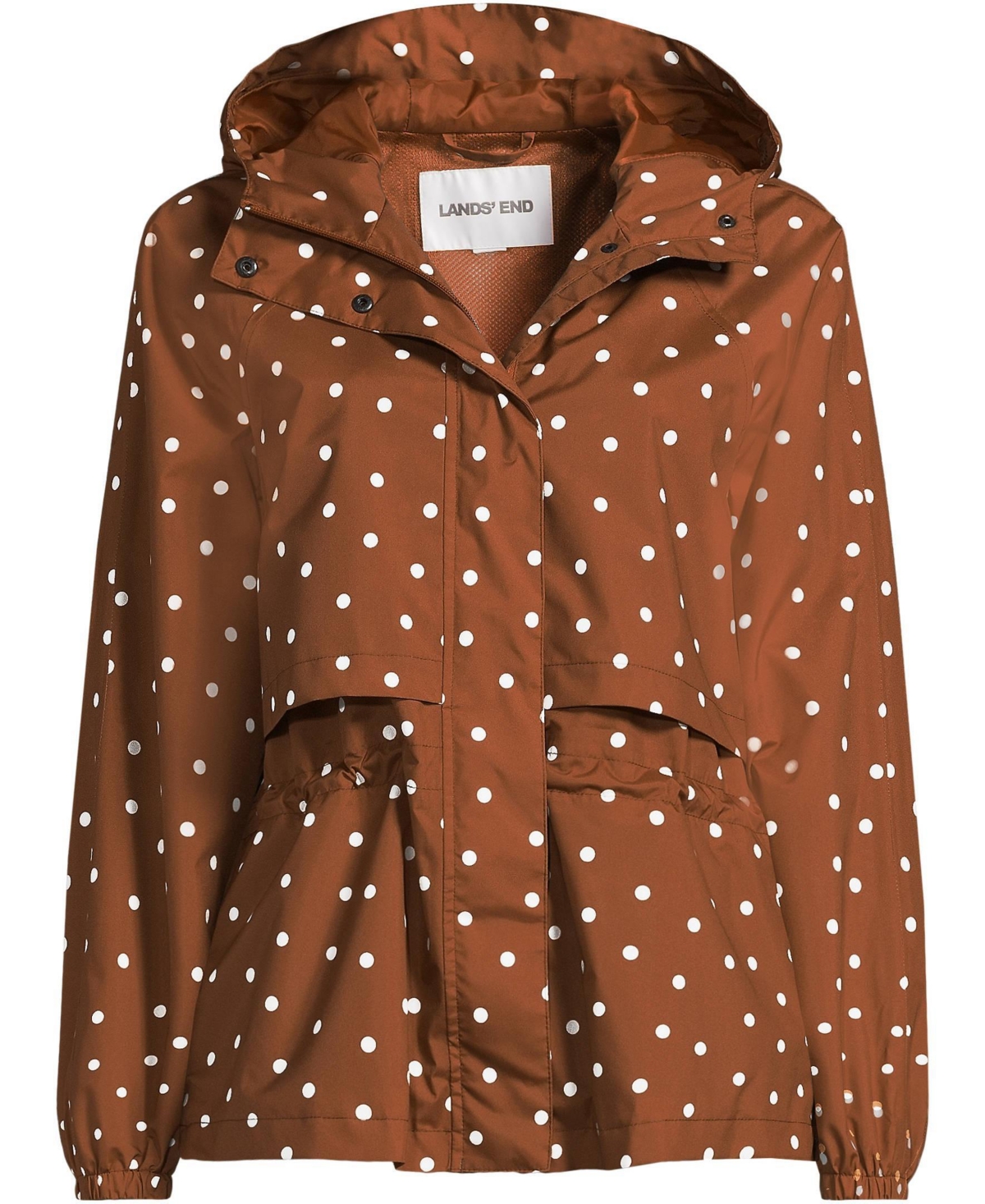 Lands' End Women's Print Squall Packable Rain Jacket
